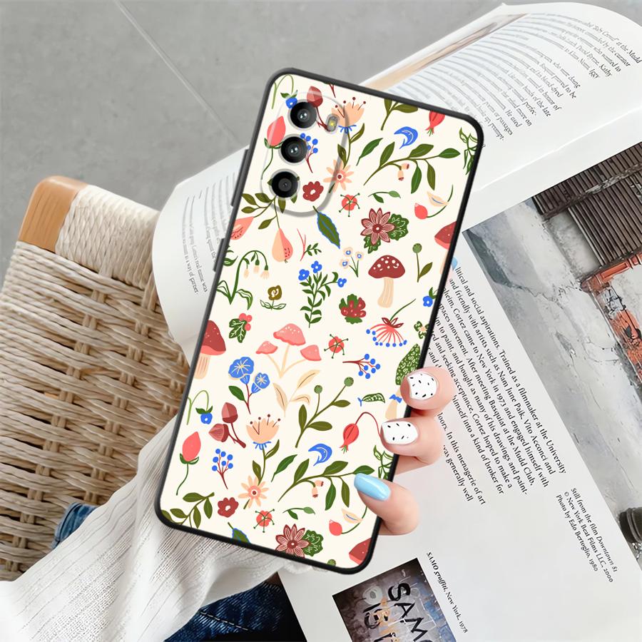 

Case for Motorola Moto G50 G60s G51 G73 G22 Edge40 G53 G30 Edge 20 Pro 30 Lite G71 G52 G32 Phone Cover Colorful Mushrooms Motorola Moto G73