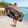 Large Beach TowelHowl's Moving Castle Soft Absorbent Towel Beach Bath Home Use