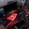 SF 49ers Mouse Pad, Large Gaming Desk Mat, Non-slip XXL Mousepad for Laptop & Tablet, Mini PC Playmat with Stitched Edges