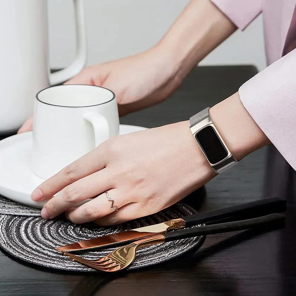 NEW Milanese loop For fitbit charge6 5 band replacement charge6 wristband stainless steel magnetic bracelet fitbit charge5 Strap
