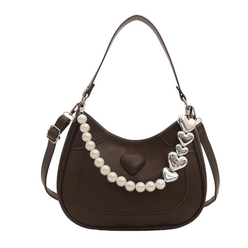 Pearl Handbag Women's 2025 New Trendy Korean Niche Underarm Bag Premium Foreign Messenger Bag Shoulder Bag