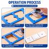 ABS 86 Switch Box Opening Jig With Level Electrical Socket Hole Position Tool  for Electrician