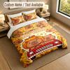 Bear Panda Theme Personalized 3Pcs Bedding Set Custom Text & Name 1 Sheet 2 Pillowcases Household Bedding 1pc