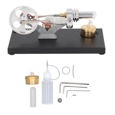 Moteur Stirling à air chaud Moteur Stirling DIY Modèle de générateur de moteur Jouet éducatif avec base en métal