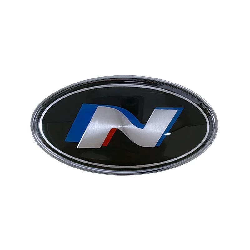 Aluminum Car Sticker for Hyundai Sonata Ix35 I20 Azera Elantra Accent Santa Fe Genesis Tiburon Tucson Solaris Front Rear Emblem b1