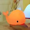 Rechargeable Children's LED Night Light Animal Night Light Silicone Soft Cartoon Whale Dolphins Lamp for Kids Decoration