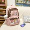 Schoolbag Schoolbag Junior High School Girls High Value Niche Two-dimensional Transparent Pain Bag Backpack Japanese Primary School Students Cartoon 
