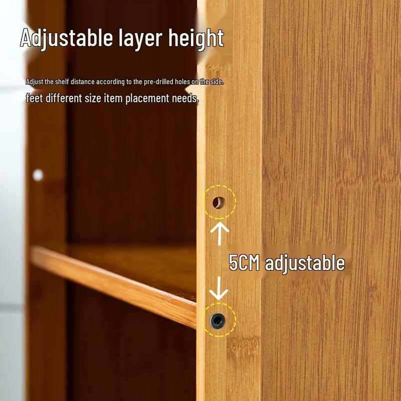 Bieying Bamboo Multi-Layer Storage Shelf