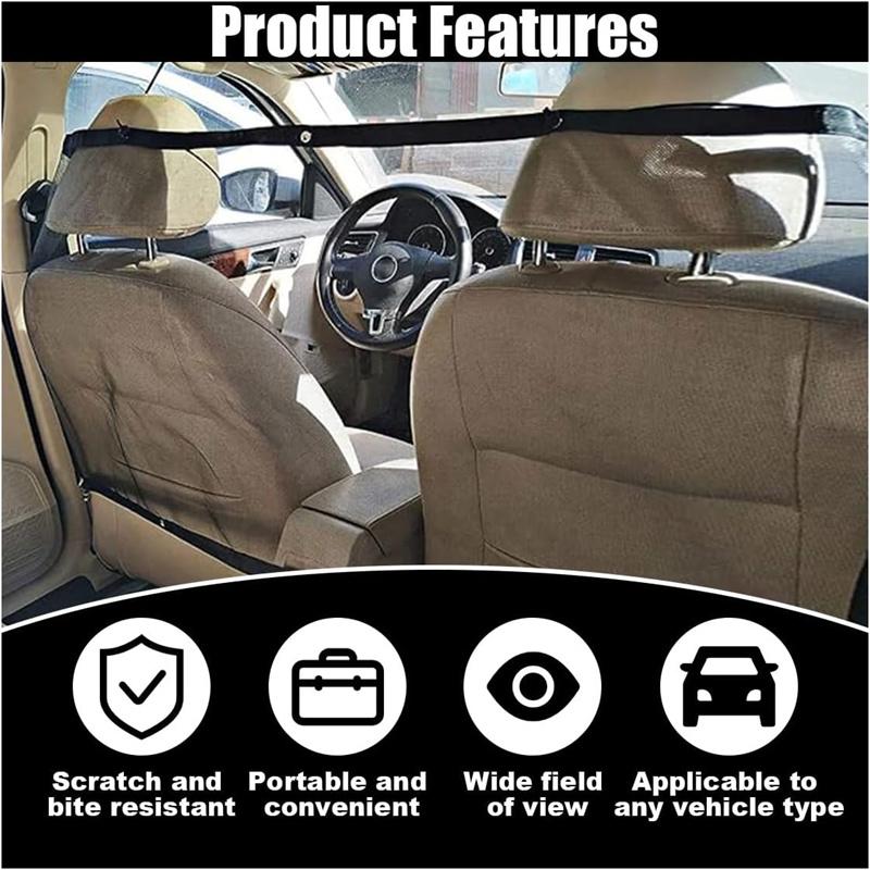 Car Anti-collision Mesh Pet Auto Fence Barrier Isolation Network Safety Isolation Bar Child Dog Buffer Device