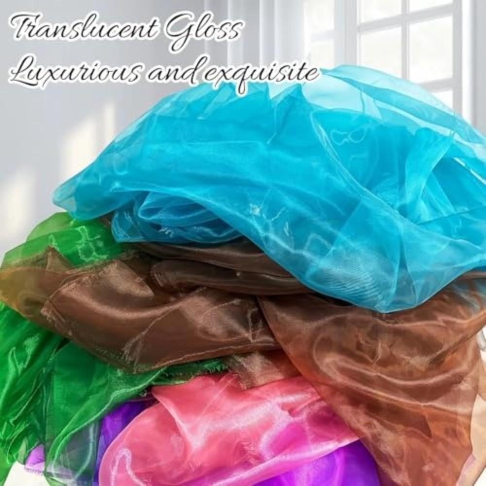Water Light Finish Organza Fabric Mercerized Backdrop Curtain Fabric  DIY Costume Craft