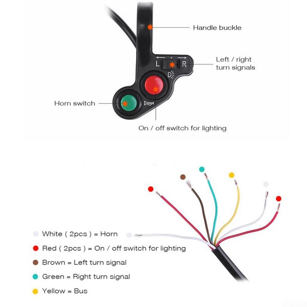 Headlight Switch Switch Cable Nanke Modified Switch Three-function