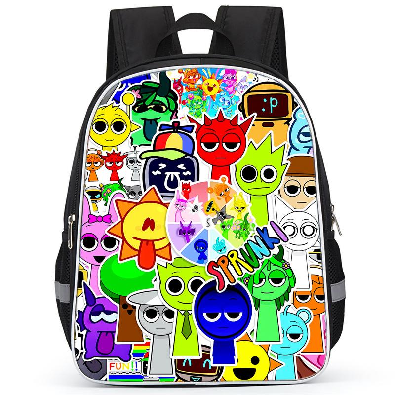 Rhythm Box Sprunki Hra Anime Batoh Studentský Školní Taška Počítačová Taška