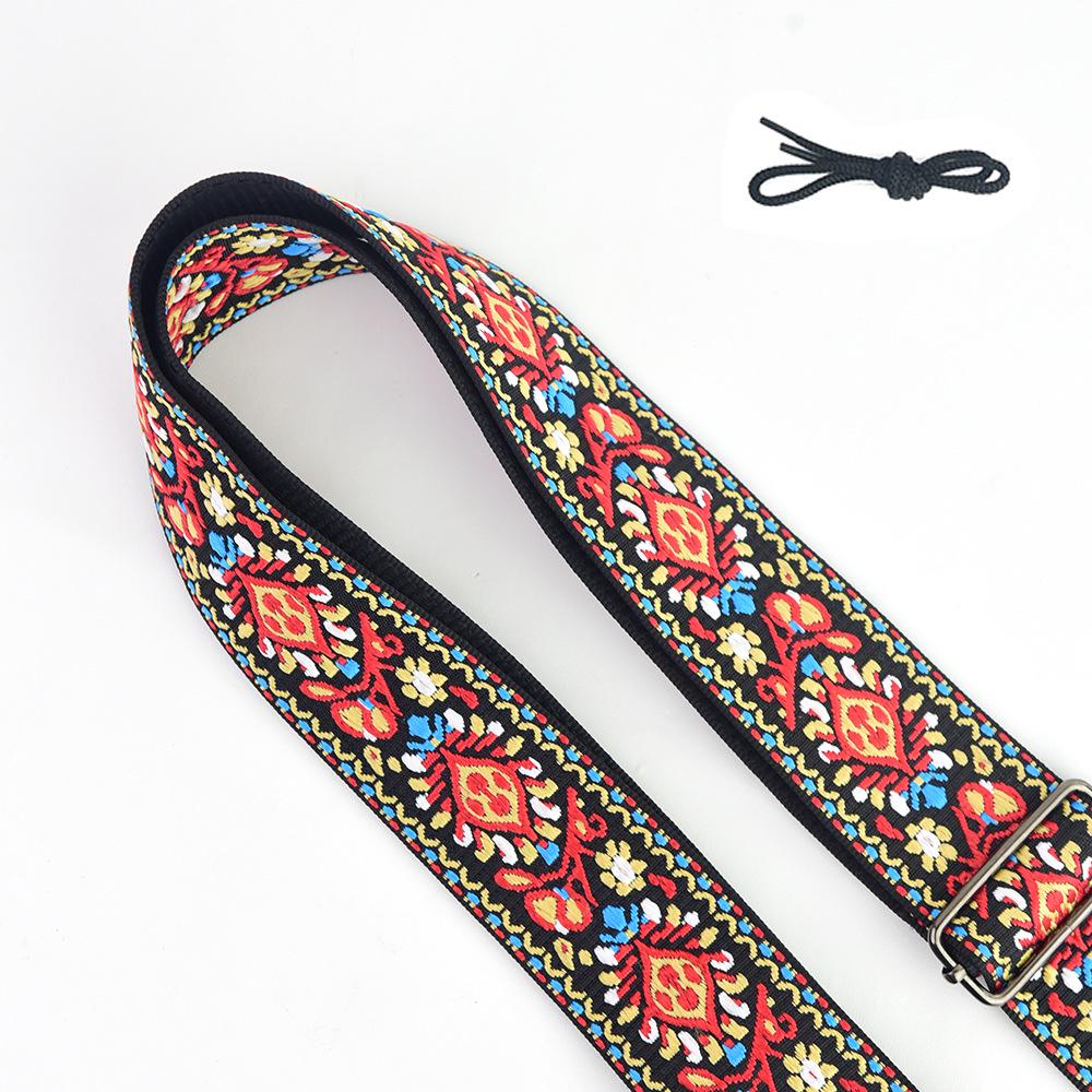 Hochwertiger grenzüberschreitender Polyester-Baumwoll-Gitarrenschultergurt