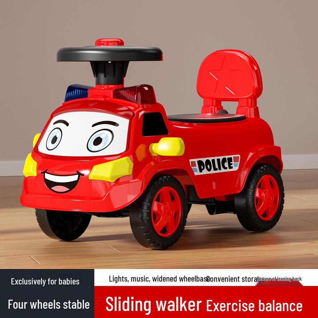 109 Police Car 11 Alliance Remote Control Kids' Ride-On Four-Wheel Toy Car