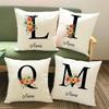 Bedroom Party Decoration Housewarming Birthday Gift Name Flower Alphabet Pillowcase  Room Soft