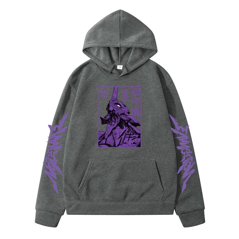 Ayanami Rei Print Loose Hooded Sweatshirt For Men And Women