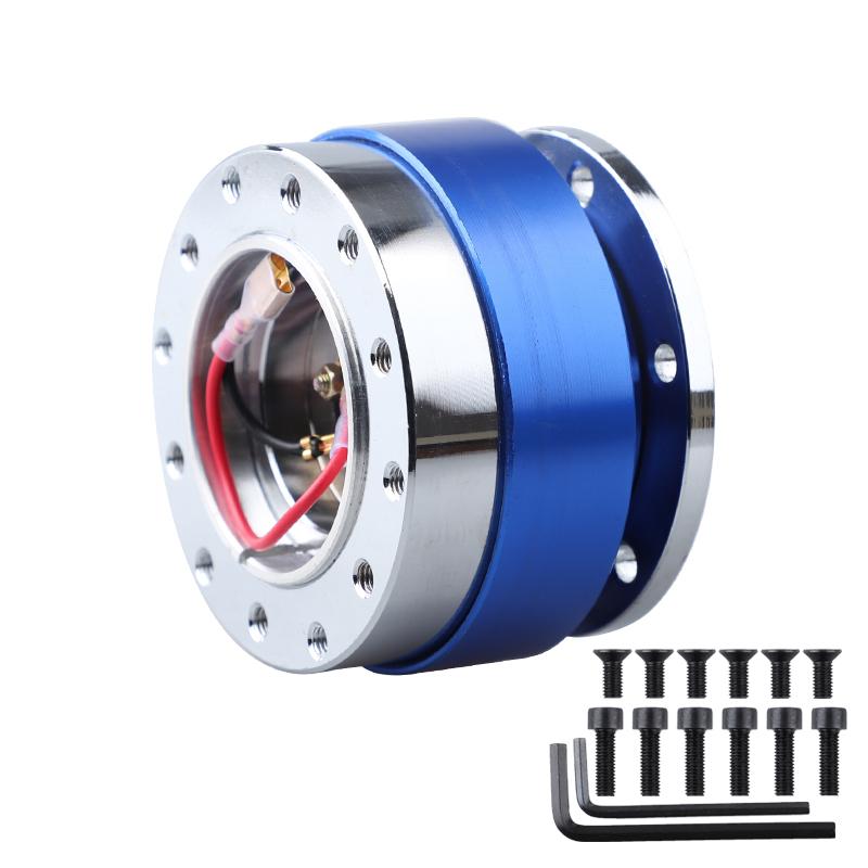 Car Modification Quick Release Steering Wheel Hub Adapter 6 Hole Snap Off Boss Kit Aluminium 1pcs