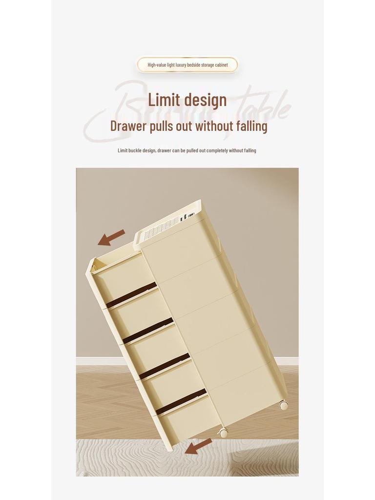 Multifunctional Storage Cabinet for Bedroom & Living Room: Bedside Table, Snack, Toy, Book & Clothes Organizer