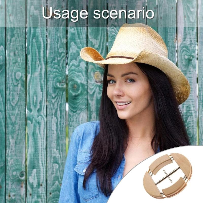 Hat Fit Tool with Four Wood Supports, Center Screw Action and Wood Hat Stretcher Form for Opening Care, Shape Care and Regular Wear Use