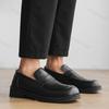 Fashion Retro Business Casual Shallow Mouth Thick Soled Shoes for Men 2025 Autumn New Comfortable Versatile British Style Loafers Shoes