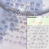 5D Sparkle Clear Diamonds Colorful Thin Little Bow Tie Bowknot Adhesive Nail Art Stickers Decals Manicure Ornaments Suppliers