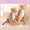 Realistic Leopard Plush Toy Soft Stuffed Cheetah Doll For Kids And Collectors