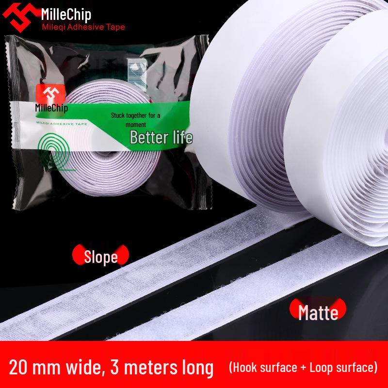 High-Temperature Resistant Eco-Friendly Double-Sided Velcro Hook & Loop Adhesive Sticker for Screens and Curtains