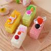 Mousse Cake Squeeze Toy Soft Stress Relief Toy Slow Rising Rectangular Cake Fidget Toy for Kids Adults Office Workers Anxiety Relief