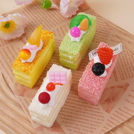 Mousse Cake Squeeze Toy Soft Stress Relief Toy Slow Rising Rectangular Cake Fidget Toy for Kids Adults Office Workers Anxiety Relief