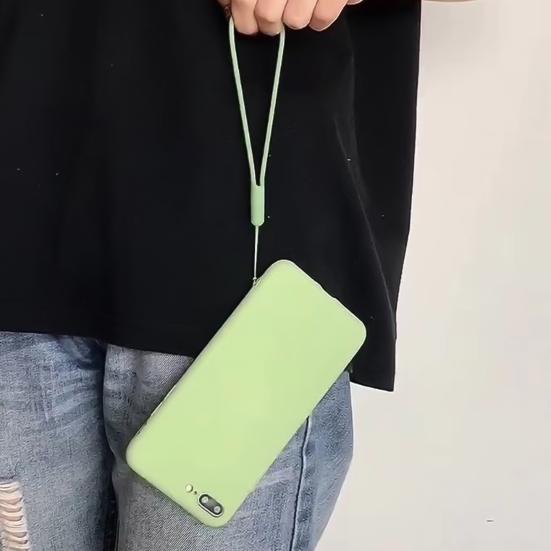 Creative Practical Elastic Silicone Wrist Strap Mobile Phone Lanyard