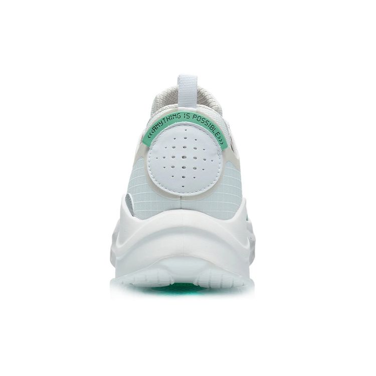 Li Ning Tian Qi Low Top Running Shoes Men Running Shoes White Green ARYR005-1