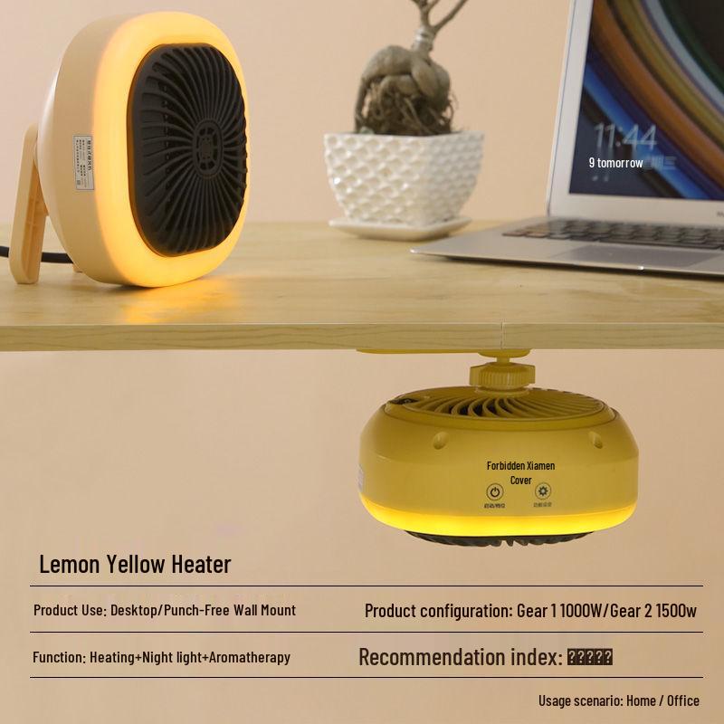 Wall-Mounted Energy-Efficient Electric Heater Fan