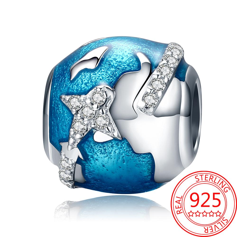 Miedziany Wieża Eiffla Samolot Podróżny Zawieszka Koraliki Pasują do Bransoletki Charm Oryginalnej Dla Kobiet Tworzenie Biżuterii