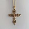 Dark Gothic Cross Pendant Necklace For Men And Women With Zinc Alloy Chain Jewelry Accessory