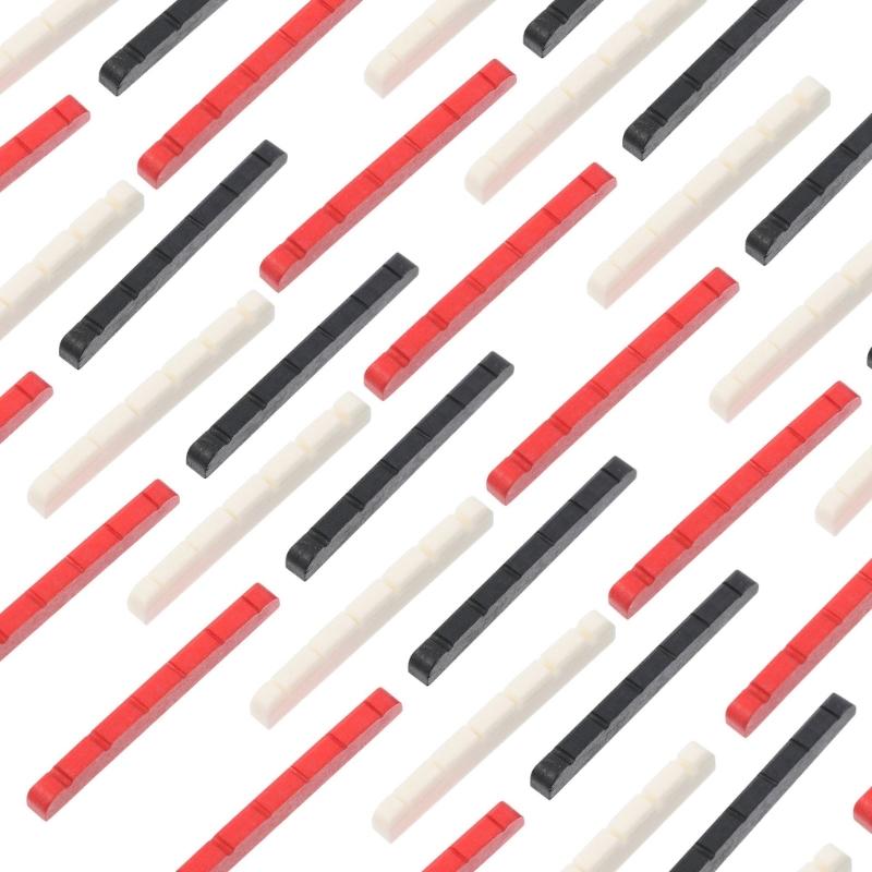 2pcs Convenient Electric Guitar Slotted Bone Nut with String Slots Perfect for Effortless String Changes 42x4.5x3.5mm