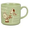 Snoopy LIFE Microwave and Dishwasher Made In "PEANUTS" Mug, Approx. 350ml, Brand, Kiln-fired Glaze, Safe, Green, Japan, SN1202-11