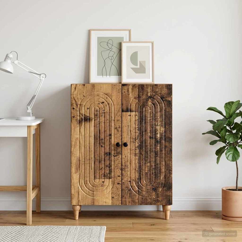 Sideboard Reclaimed Wood 66 x 34.5 x 90 cm Engineered Wood