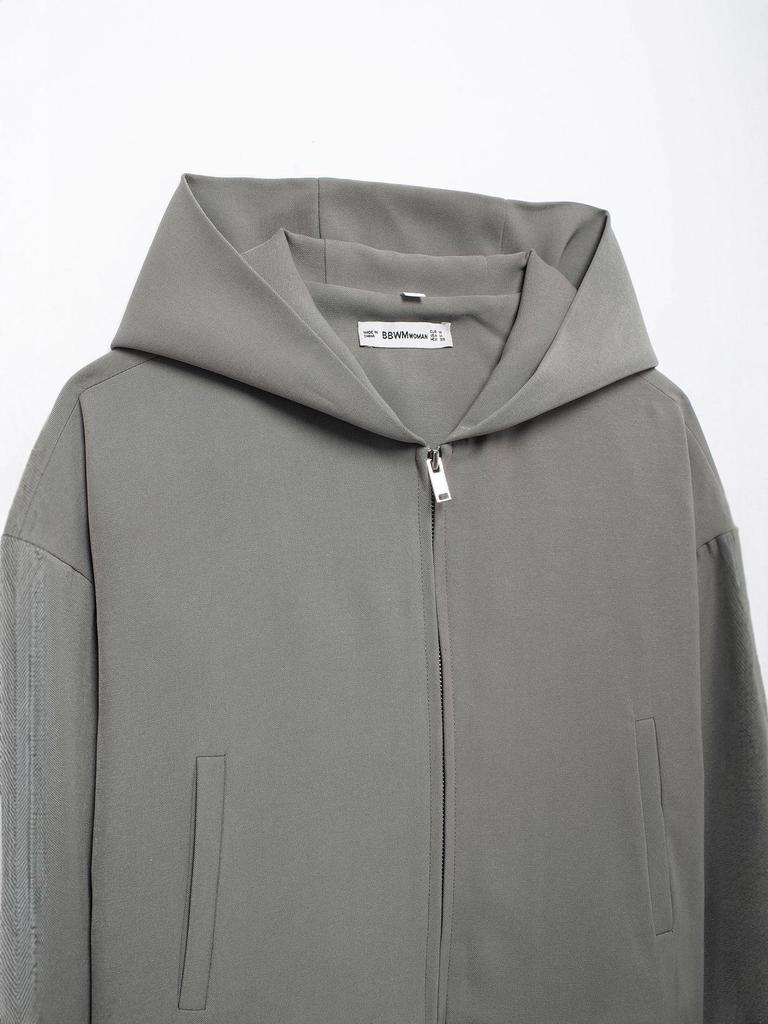 Autumn 2025 European & American Style Women's Casual Hooded Short Jacket