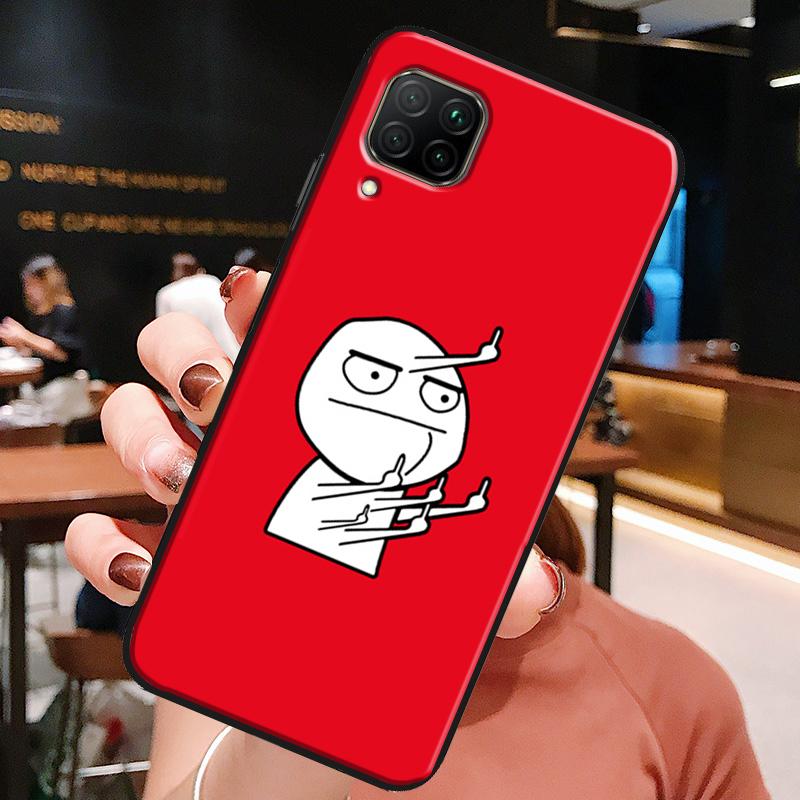 Funny Man Middle Finger For Huawei Honor X8a X7a X9a X8 50 70 90 Lite Magic5 Pro P20 P30 P40 P50 P60 Nova 9 5T Case