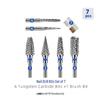 Tungsten Steel Nail Drill Set with Ceramic Grinding Heads for Cuticle Removal and Nail Polishing