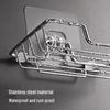 Stainless Steel Dual-Layer Wall-Mounted Soap Holder & Draining Rack