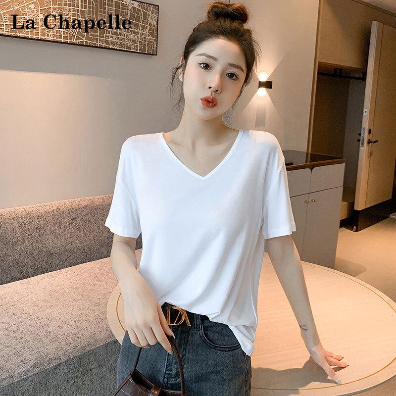 

Женская свободная футболка La Chapelle с коротким рукавом из модальной смеси XL