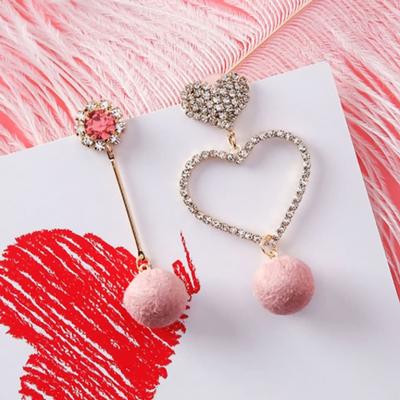 Earrings, Chain, Daily, At a Glance, Lovely Heart