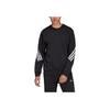 Adidas FI Crew Sweatshirt With Striped Panel Men Sweatshirt Black H46538