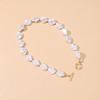 Baroque pearl necklace women's simple irregular beaded necklace niche French neck chain collarbone chain