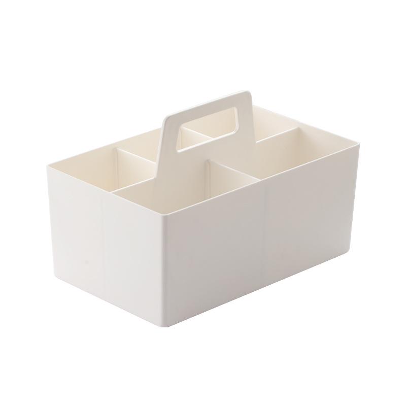 Large Capacity Rectangular Four-Compartment Stackable Desktop Organizer