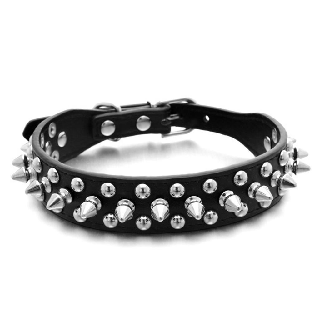 Dog Collar with - Rivets for Large and Small Dogs Pet Training Collar