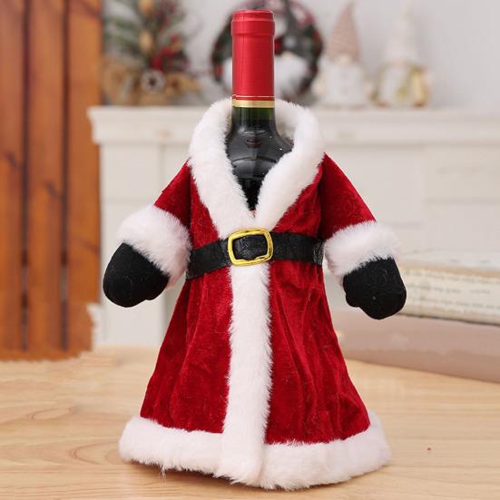 Christmas Wine Bottle Cover Wine Bottle Sweater Red Wine Bottle Dress Table Centerpiece for Festive Christmas Decoration
