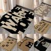 Cartoon Kitten Welcome Entrance Pad 2D Simple Welcome Pad Home Decoration Anti Slip Washable Carpet Easter Valentine's Day