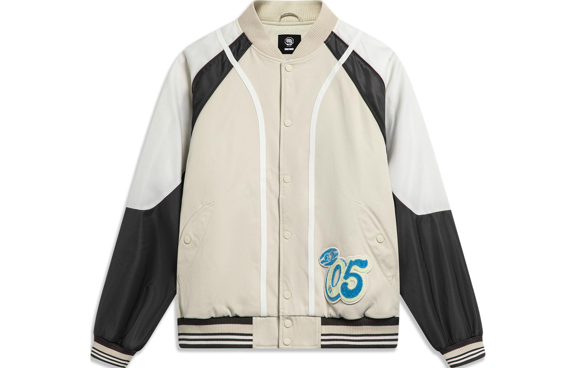 Li Ning Jacket Men s Gravel Gray Obsidian Lime AJMU015-5 XS